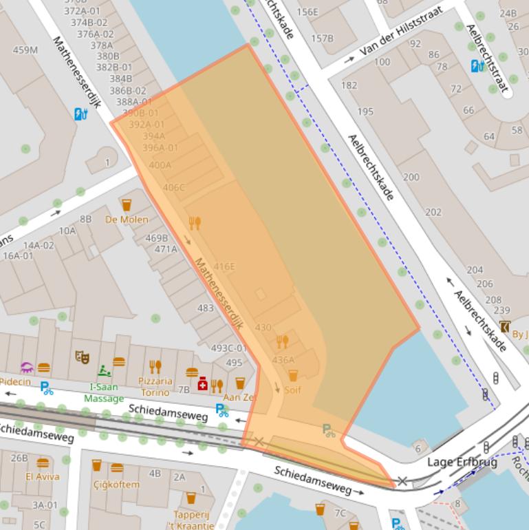 Kaart van postcodegebied 3026GV.