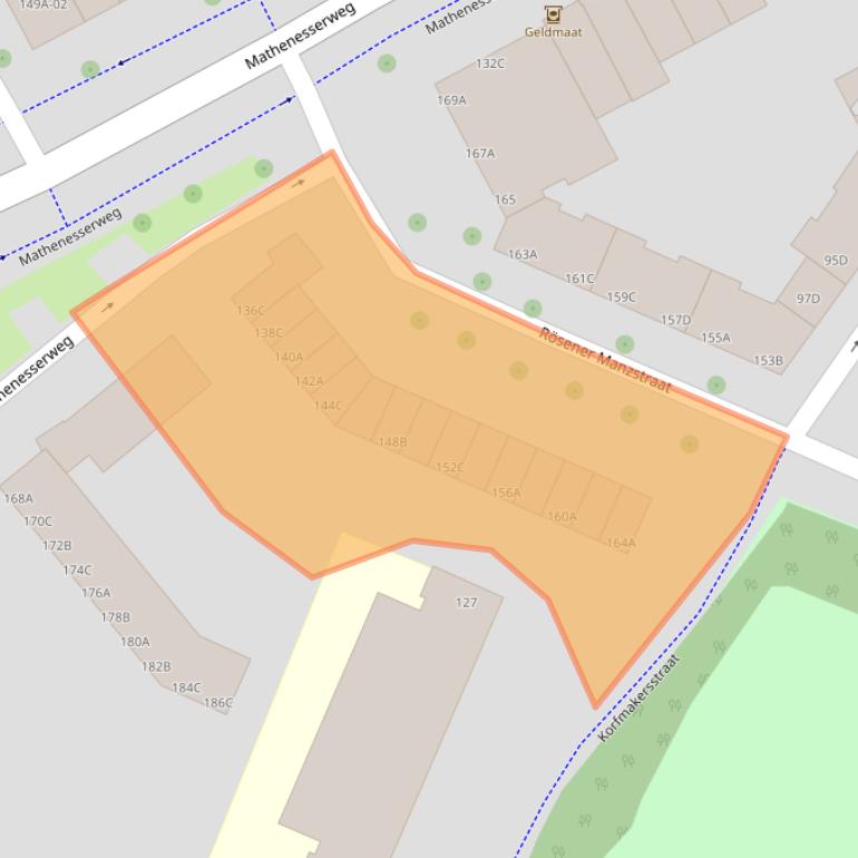 Kaart van postcodegebied 3026HL.