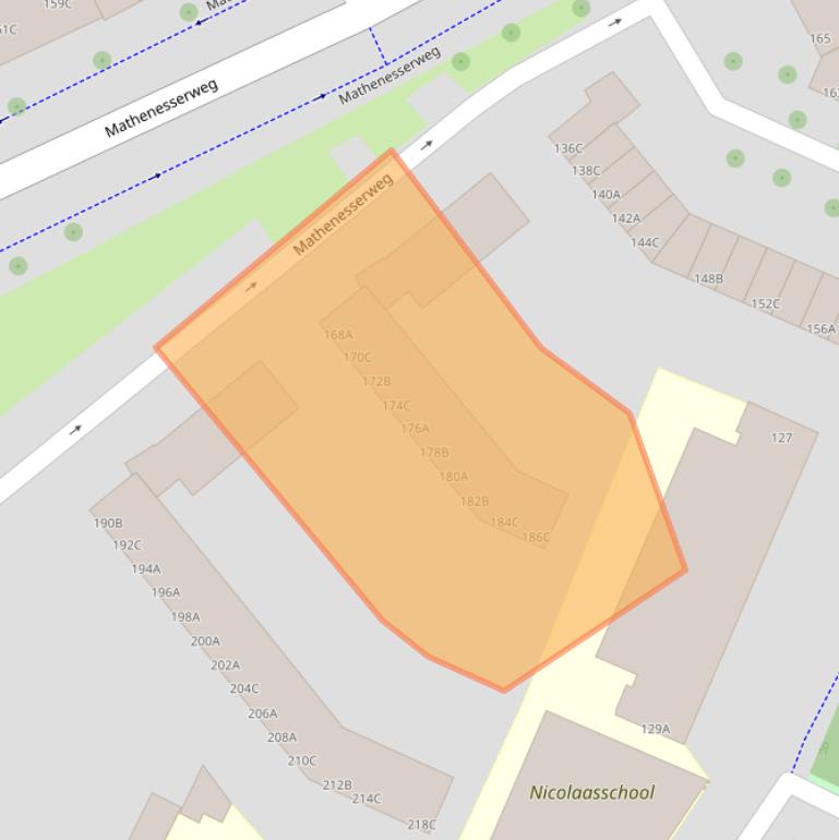 Kaart van postcodegebied 3026HM.