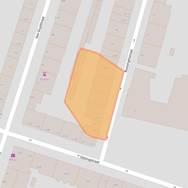 Kaart van postcodegebied 3026RB.