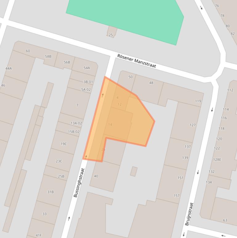 Kaart van postcodegebied 3026RC.