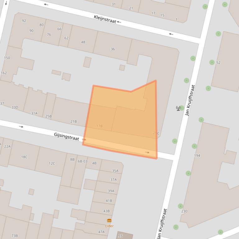 Kaart van postcodegebied 3026RE.