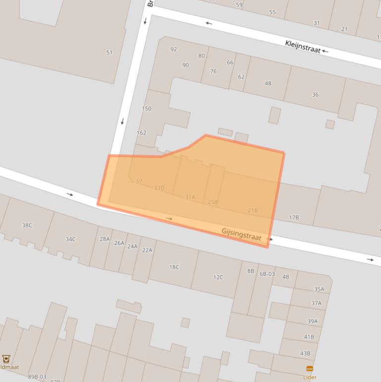 Kaart van postcodegebied 3026RG.