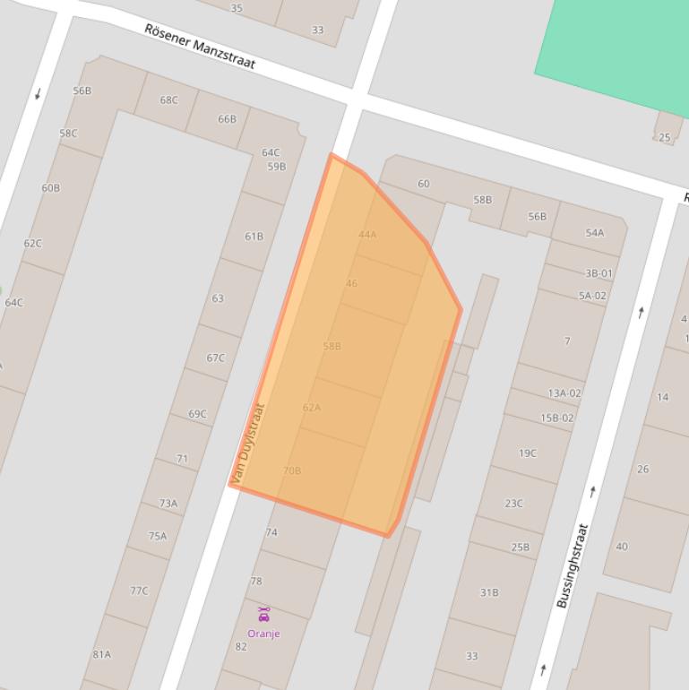 Kaart van postcodegebied 3026SK.