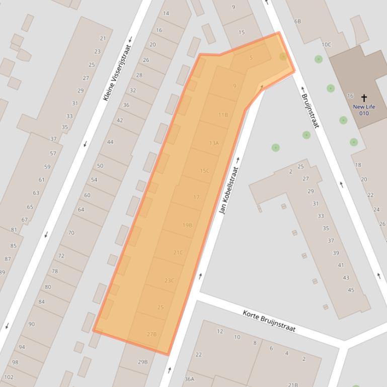 Kaart van postcodegebied 3026SN.