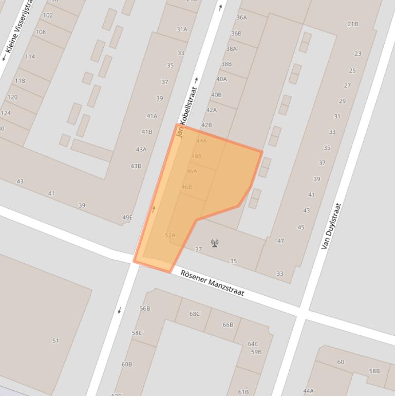 Kaart van postcodegebied 3026ST.