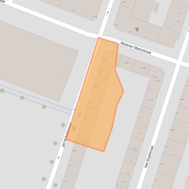 Kaart van postcodegebied 3026SV.