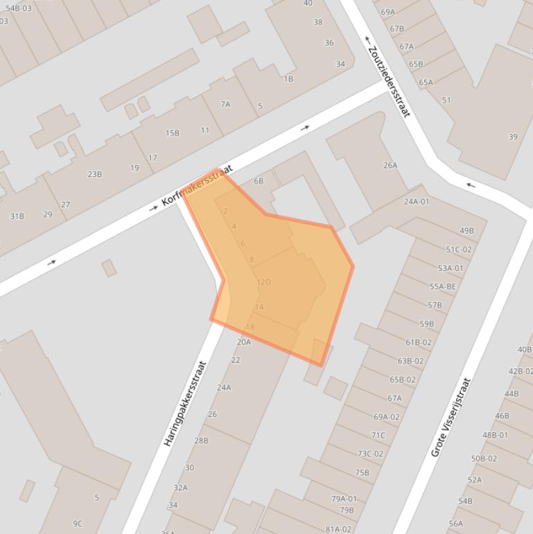 Kaart van postcodegebied 3026TC.