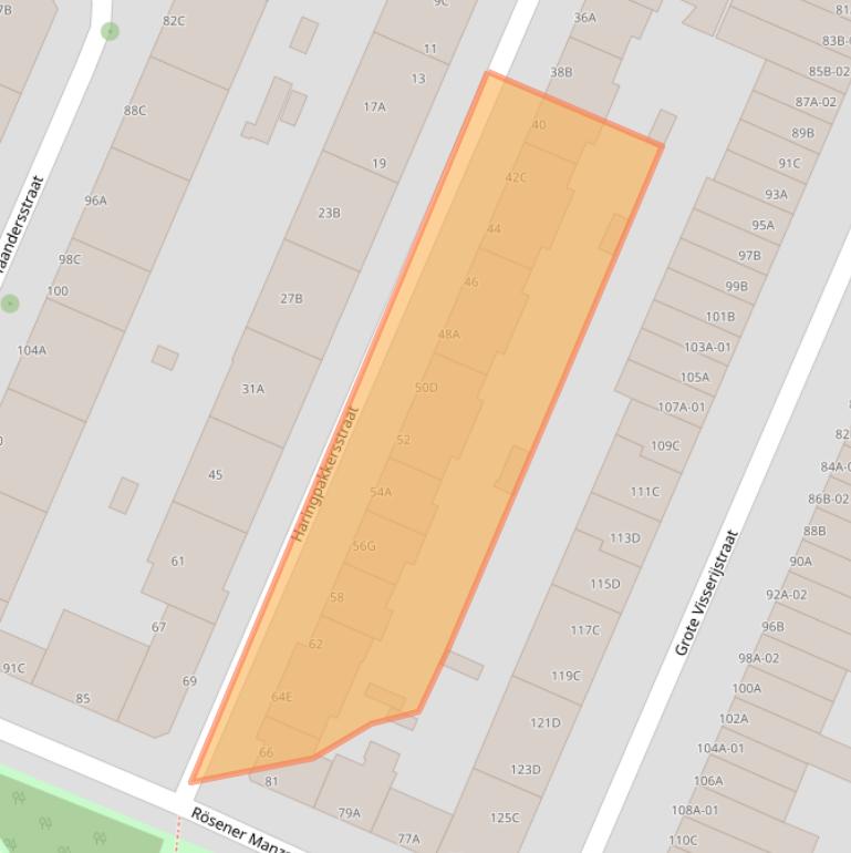 Kaart van postcodegebied 3026TE.