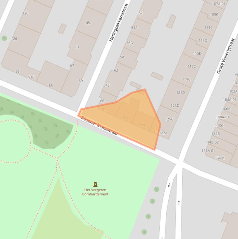 Kaart van postcodegebied 3026TM.