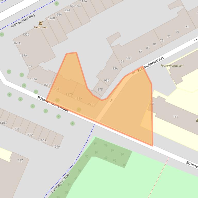 Kaart van postcodegebied 3026TP.