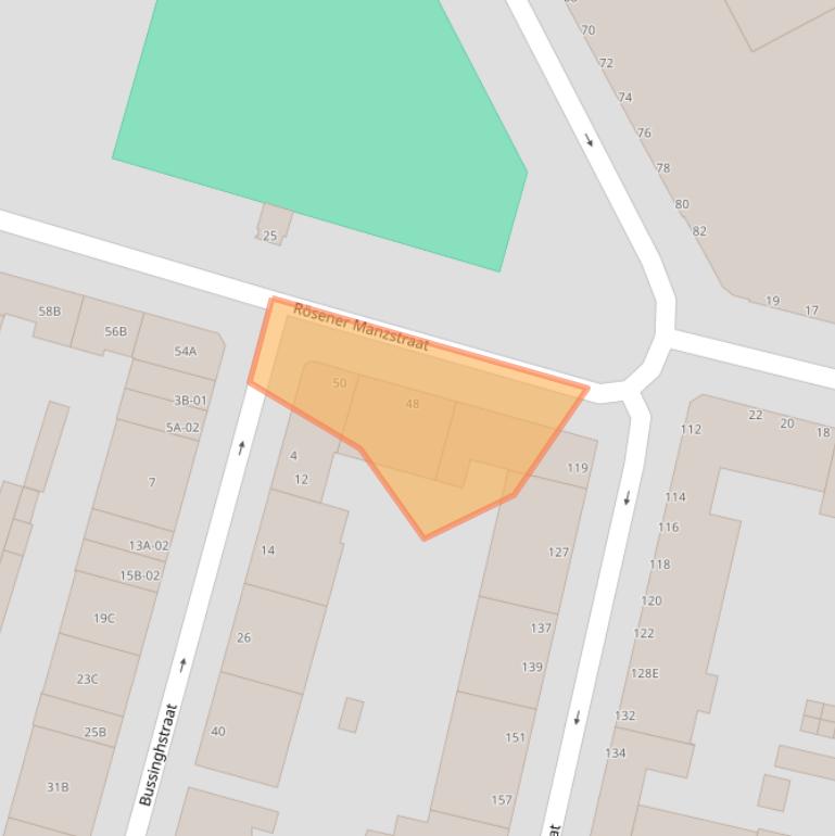 Kaart van postcodegebied 3026TT.