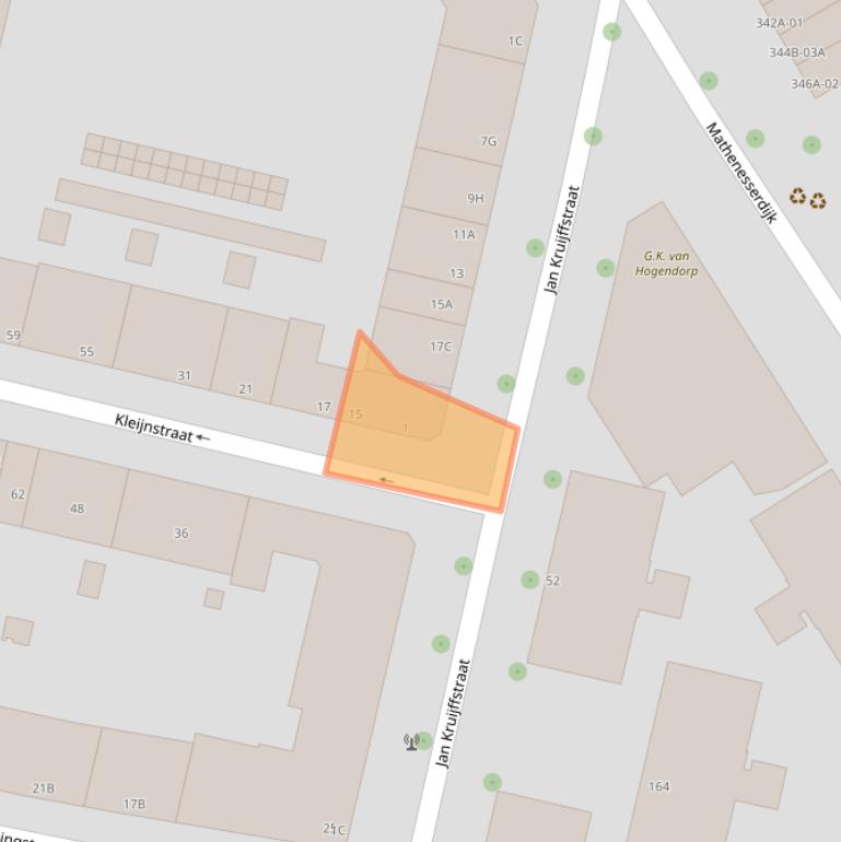 Kaart van postcodegebied 3026VR.