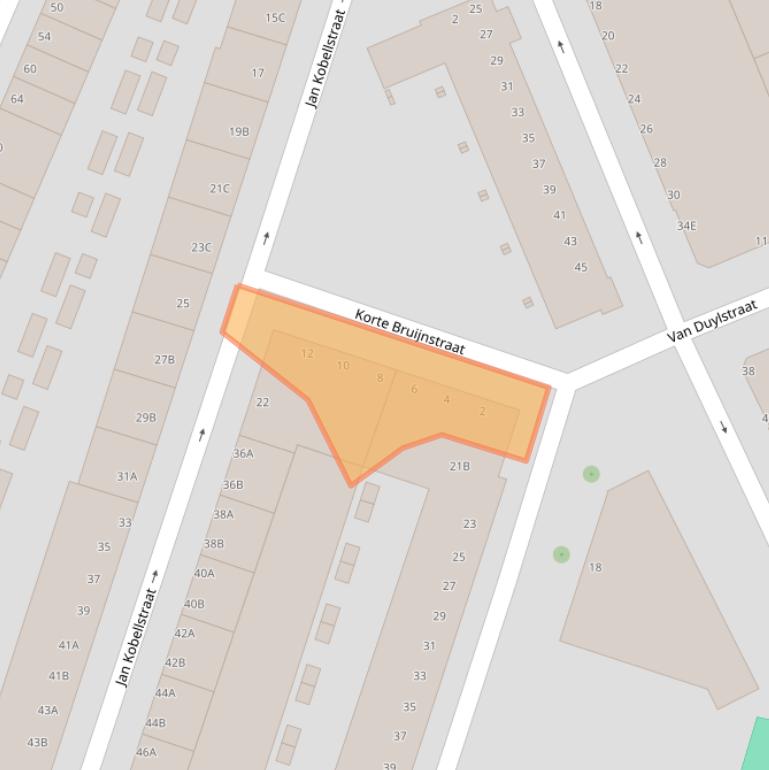 Kaart van postcodegebied 3026VW.