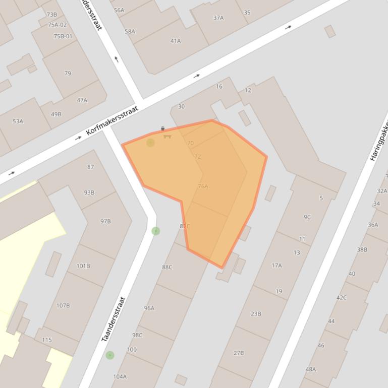 Kaart van postcodegebied 3026XL.