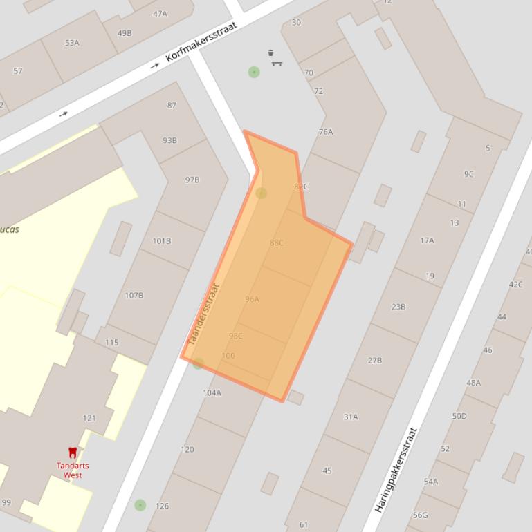 Kaart van postcodegebied 3026XM.