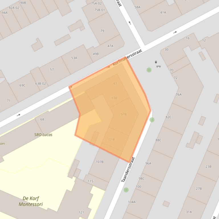 Kaart van postcodegebied 3026XR.