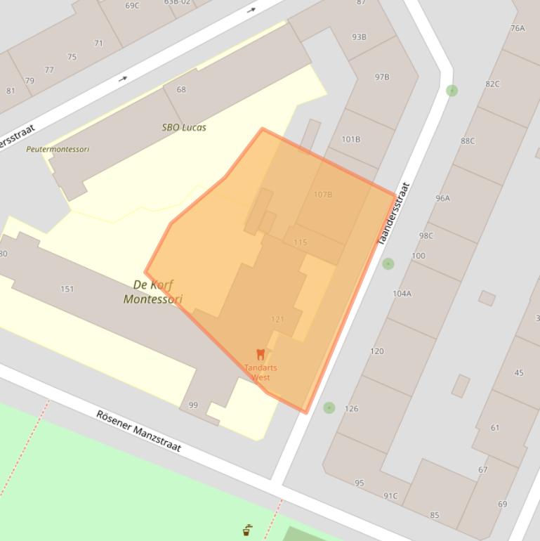 Kaart van postcodegebied 3026XS.