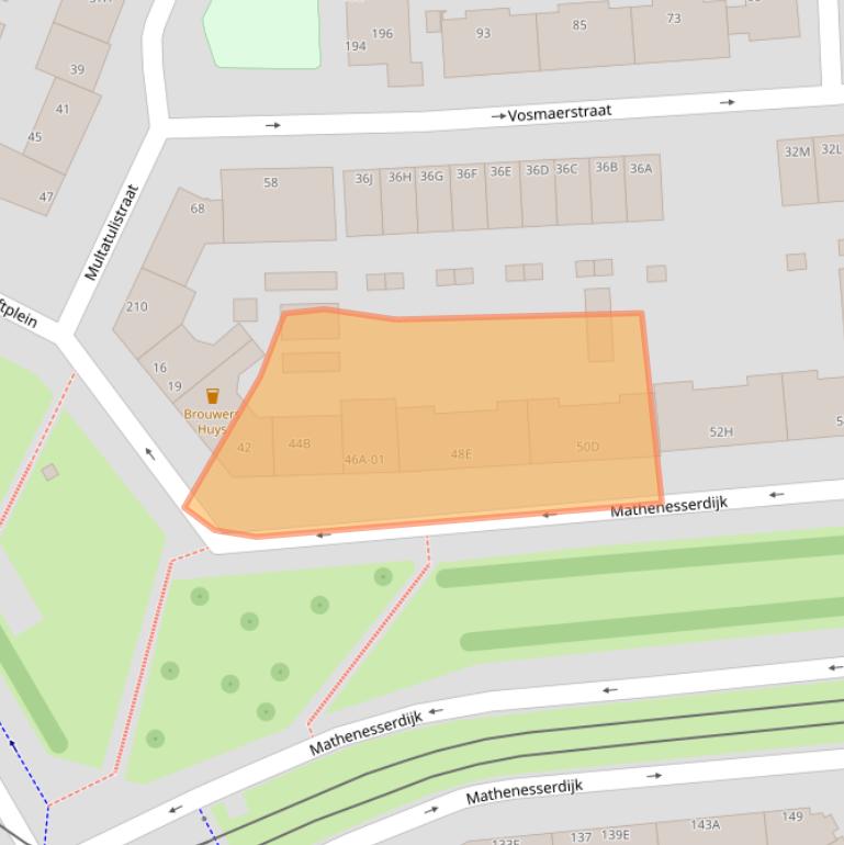 Kaart van postcodegebied 3027AE.