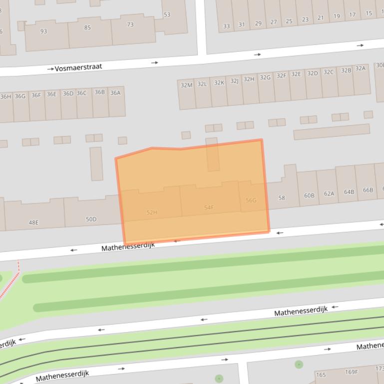 Kaart van postcodegebied 3027AG.