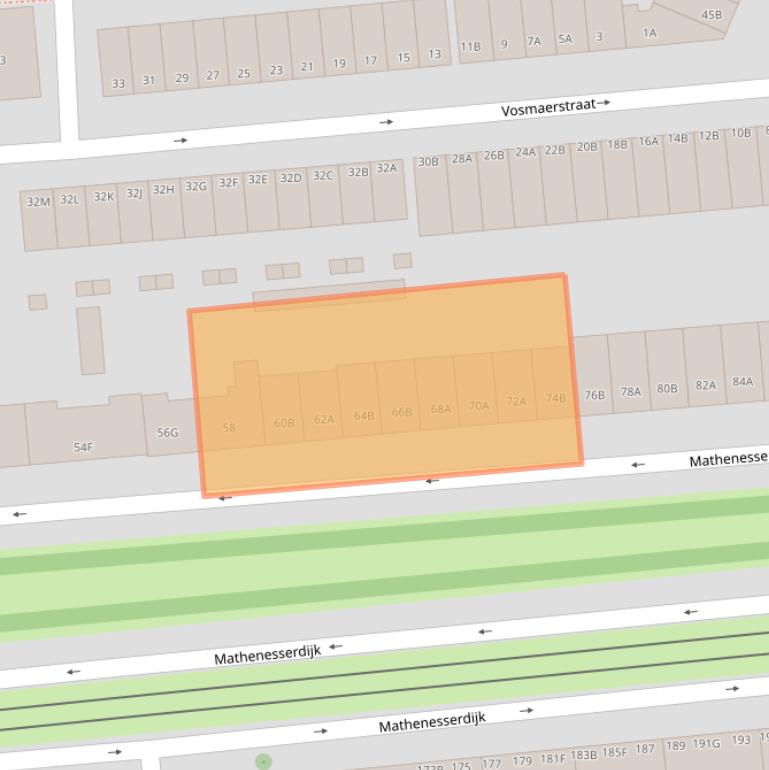 Kaart van postcodegebied 3027AH.