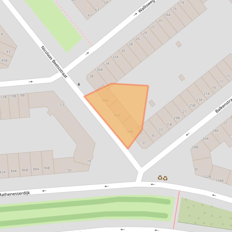 Kaart van postcodegebied 3027AV.