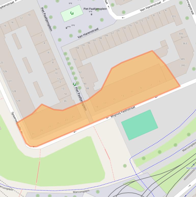 Kaart van postcodegebied 3027AX.