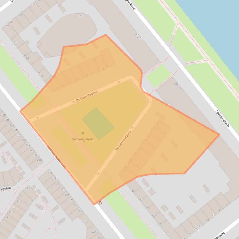 Kaart van postcodegebied 3027AZ.