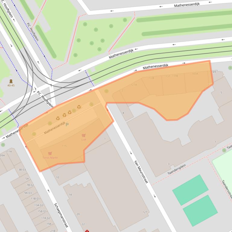 Kaart van postcodegebied 3027BG.