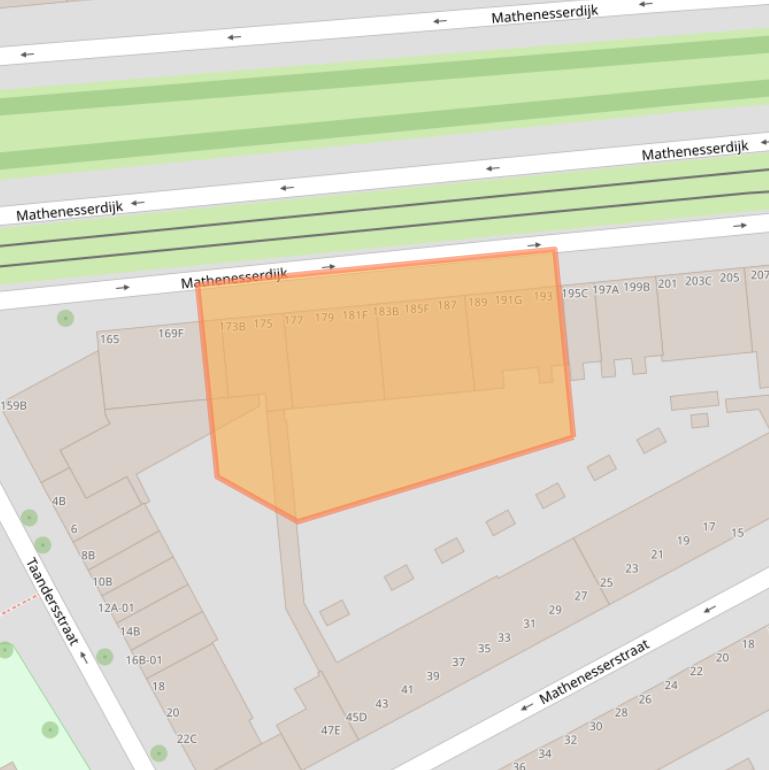 Kaart van postcodegebied 3027BJ.
