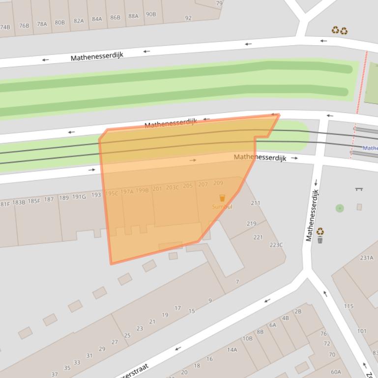 Kaart van postcodegebied 3027BK.