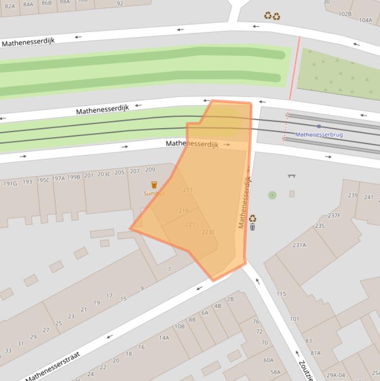 Kaart van postcodegebied 3027BL.
