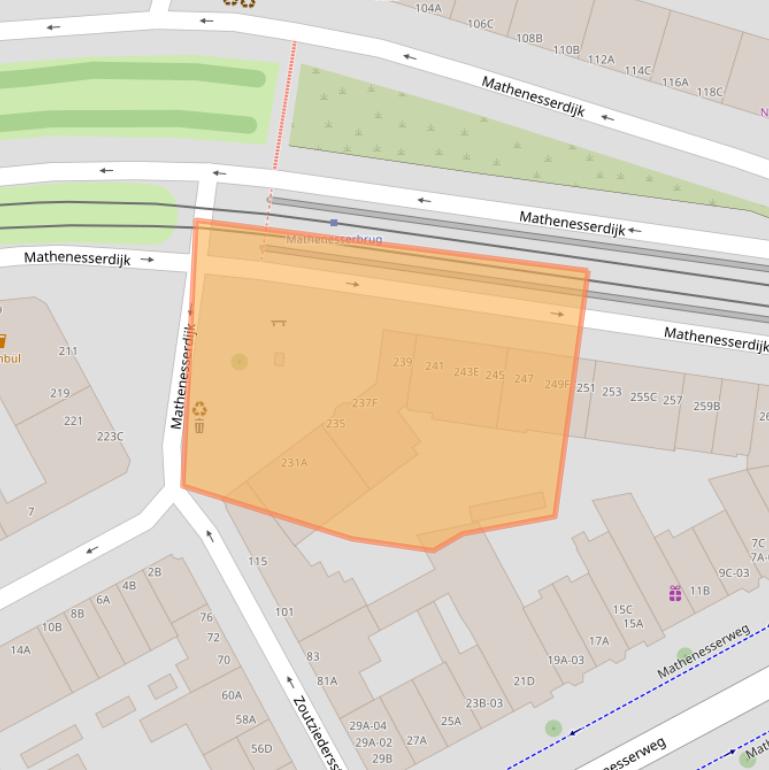 Kaart van postcodegebied 3027BM.