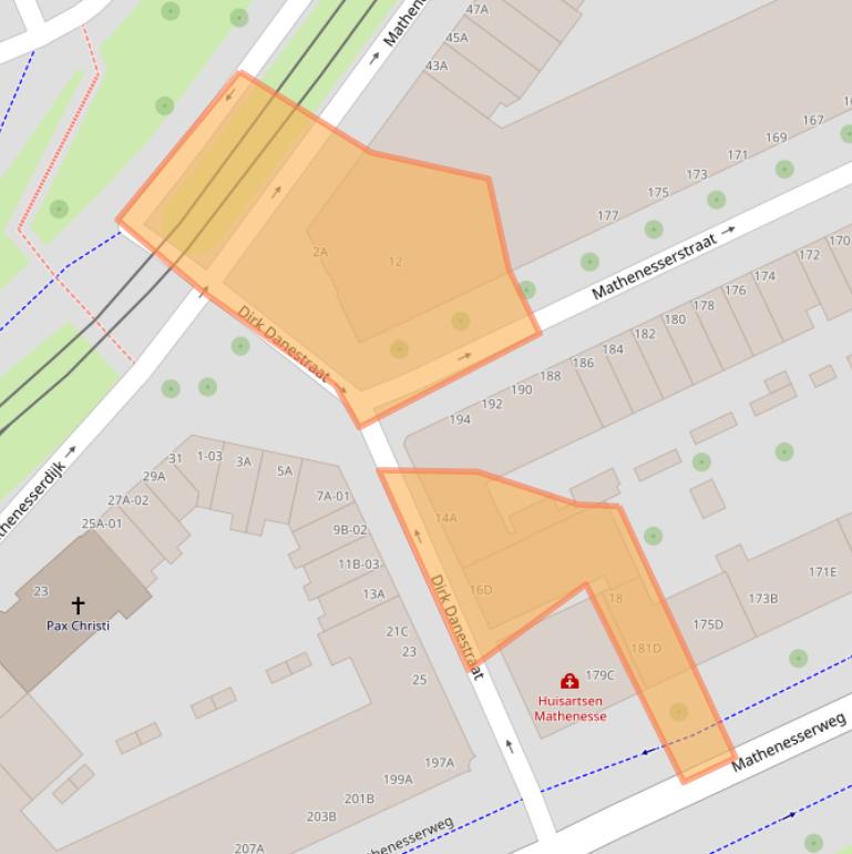 Kaart van postcodegebied 3027CB.