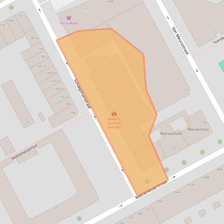 Kaart van postcodegebied 3027CD.