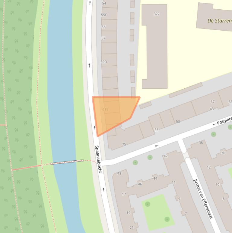 Kaart van postcodegebied 3027EN.