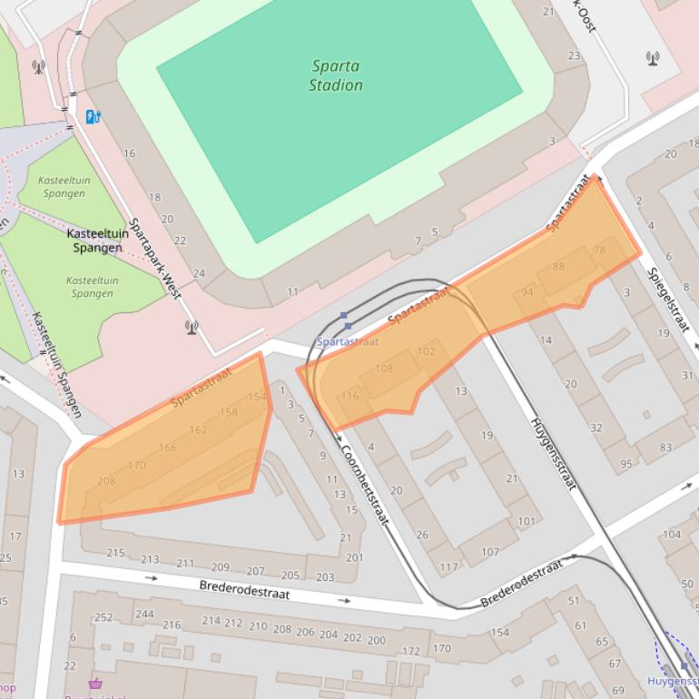 Kaart van postcodegebied 3027ET.