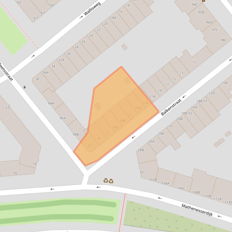 Kaart van postcodegebied 3027GC.