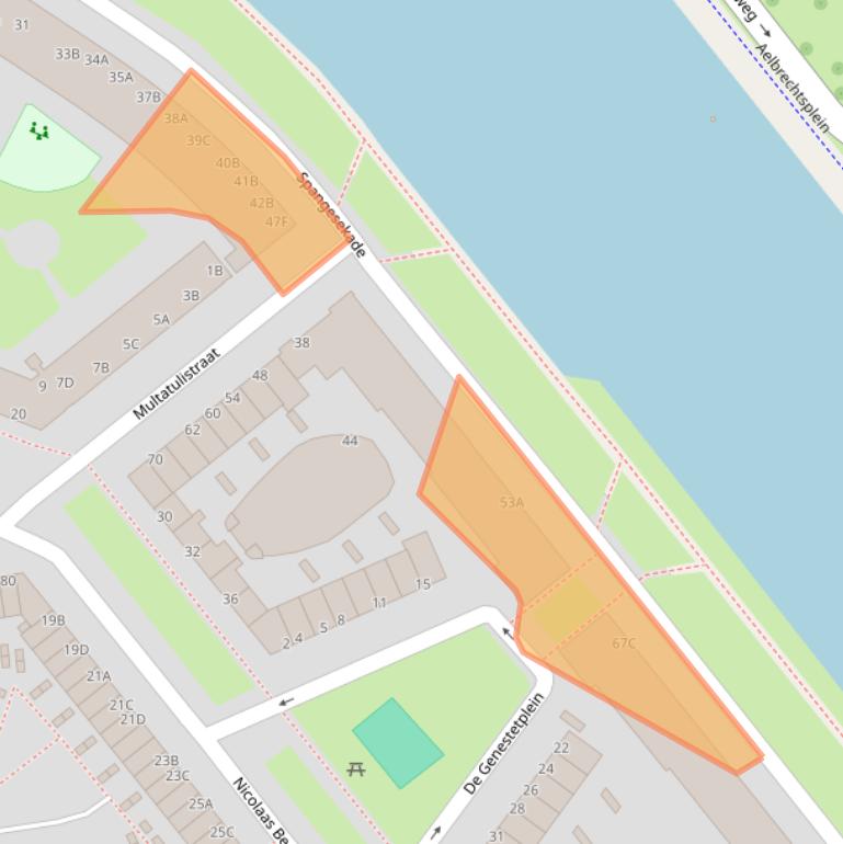 Kaart van postcodegebied 3027GK.