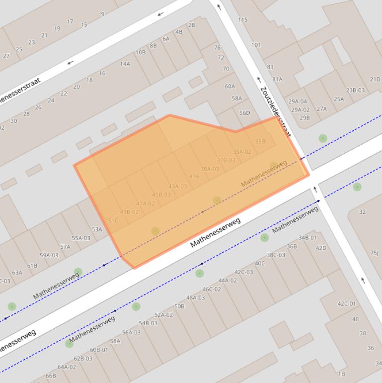 Kaart van postcodegebied 3027HE.