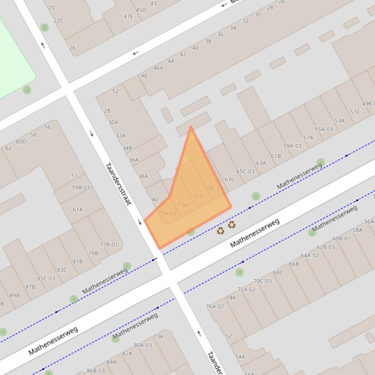 Kaart van postcodegebied 3027HH.