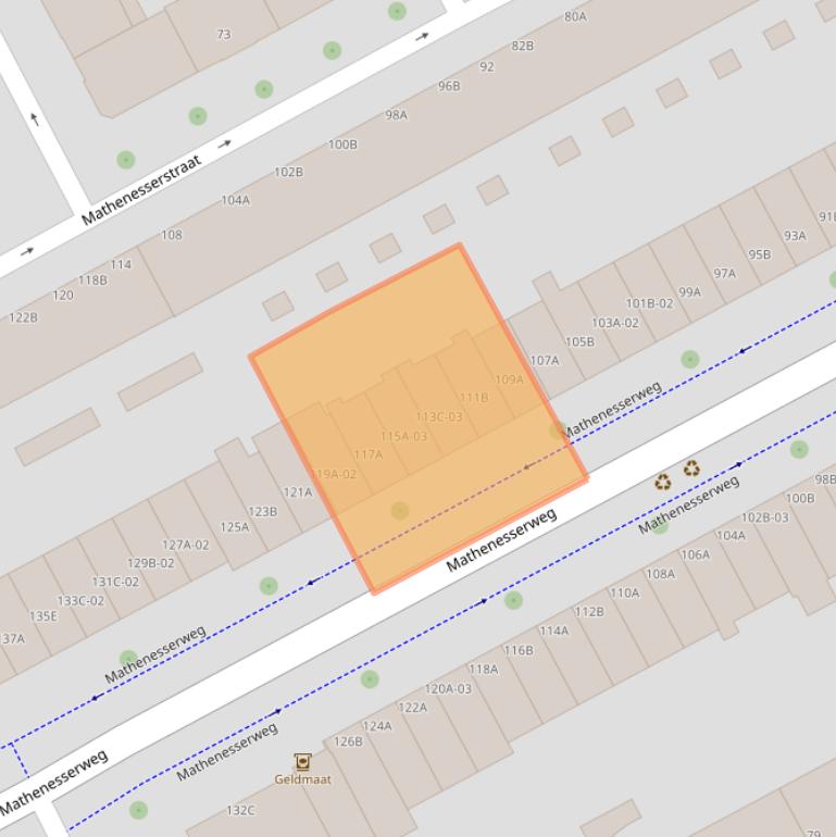 Kaart van postcodegebied 3027HL.