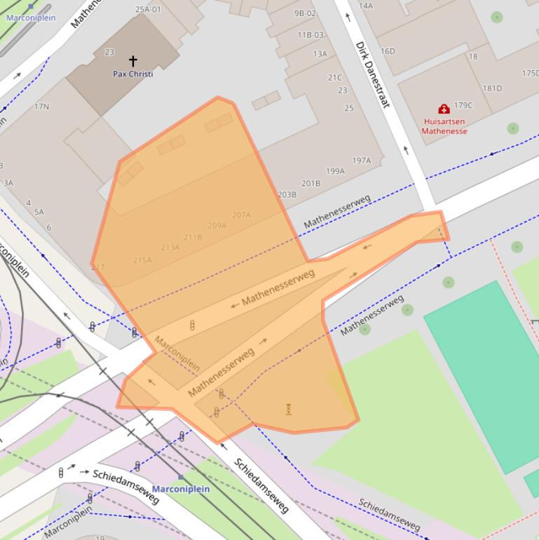 Kaart van postcodegebied 3027HV.