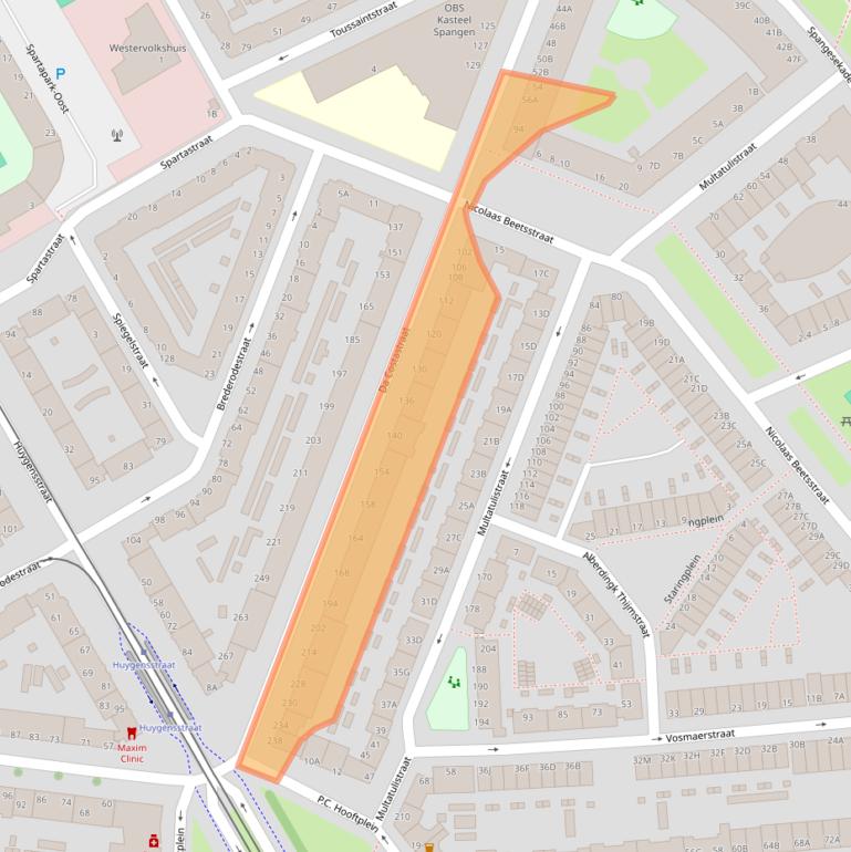 Kaart van postcodegebied 3027JL.