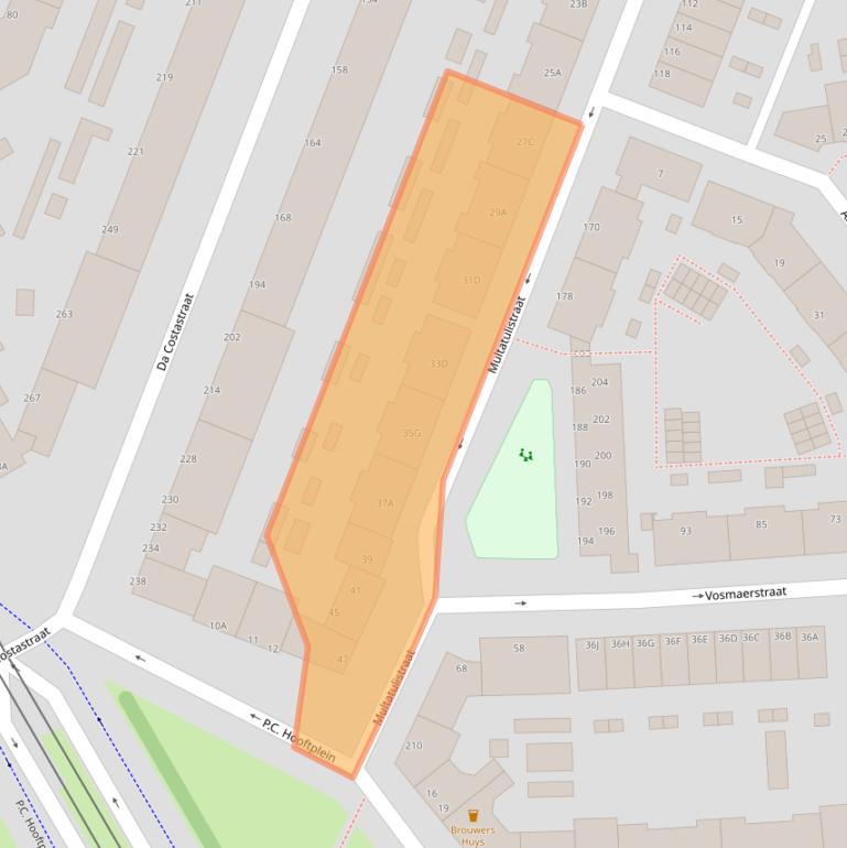 Kaart van postcodegebied 3027JP.