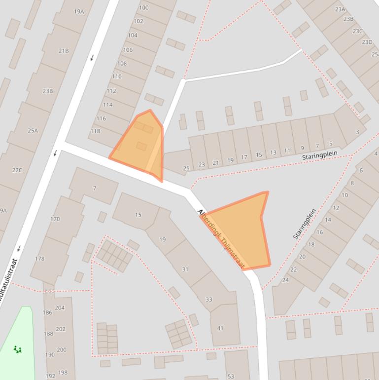 Kaart van postcodegebied 3027KB.