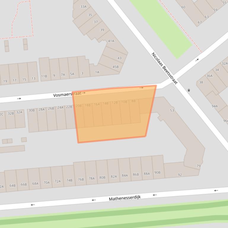 Kaart van postcodegebied 3027KK.