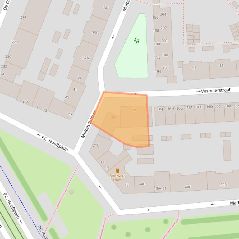 Kaart van postcodegebied 3027KM.