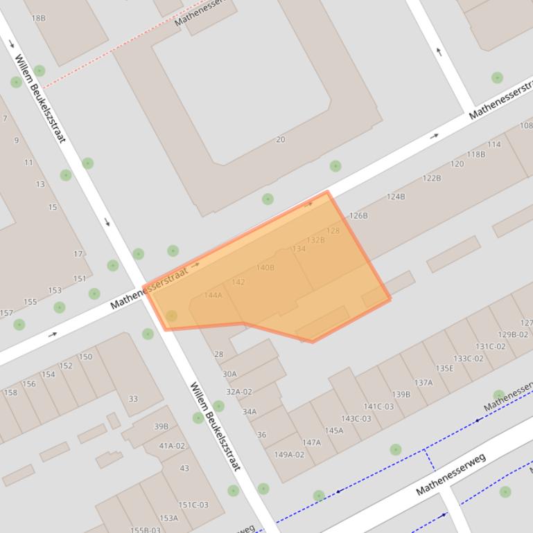 Kaart van postcodegebied 3027PM.