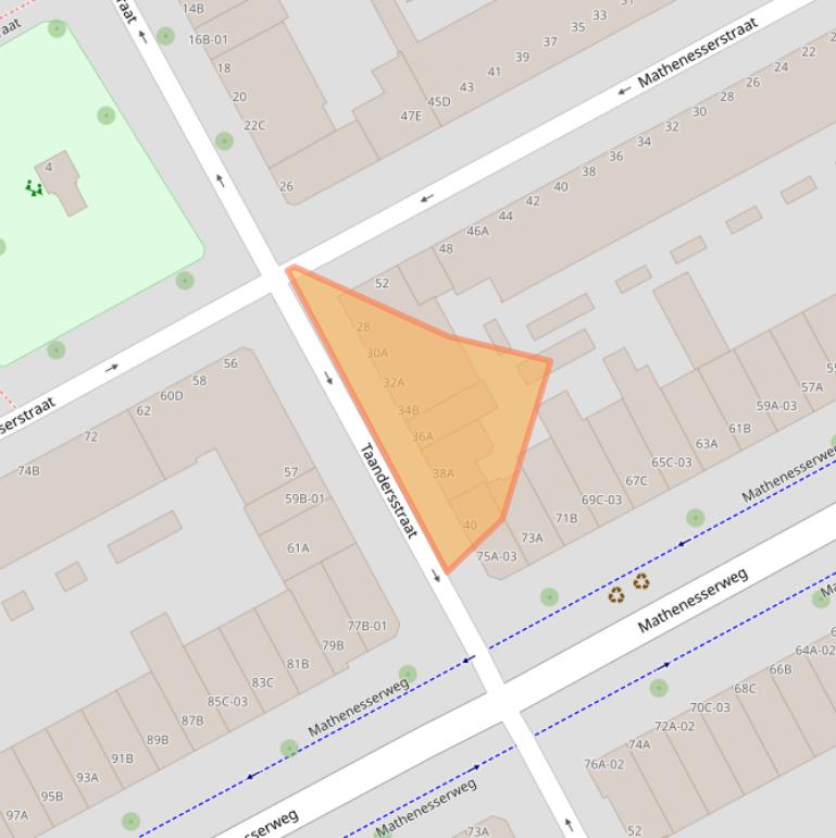 Kaart van postcodegebied 3027PW.